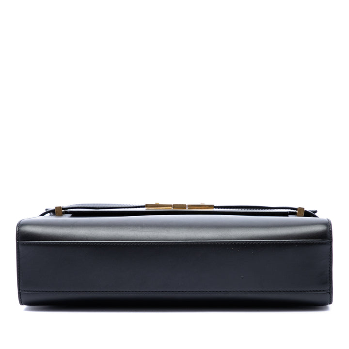 Manhattan Sac Moyen Cuir de veau lisse Noir