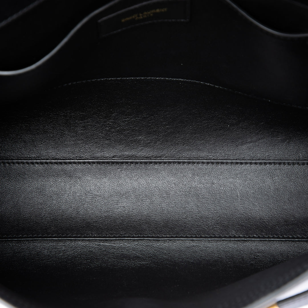 Manhattan Sac Moyen Cuir de veau lisse Noir