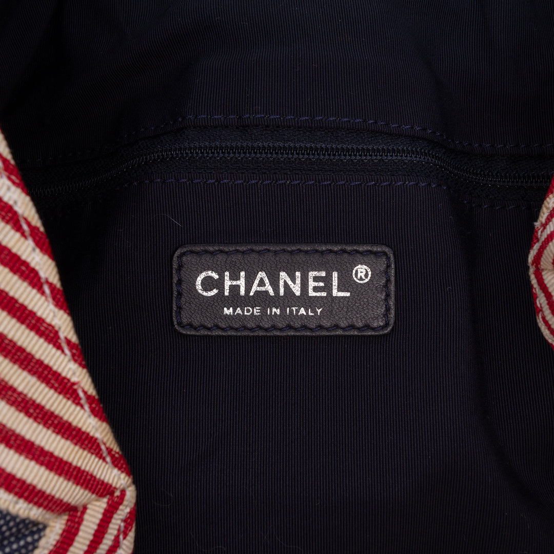 Chanel Large Matelassé Jean Stretch Spirit Cabas Cabas