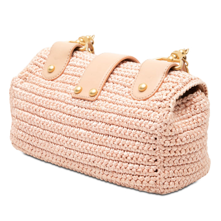 Chanel CC Woven Raffia à rabat