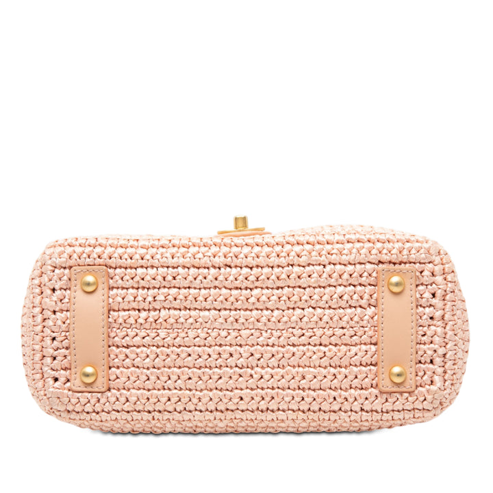 Chanel CC Woven Raffia à rabat