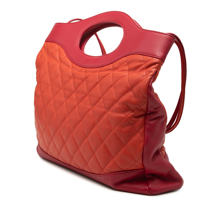 Chanel Large Matelassé Cuir d’agneau 31 Shopping Sac