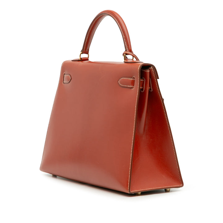 Hermès Boîte Veau Kelly Sellier 32 Rouge