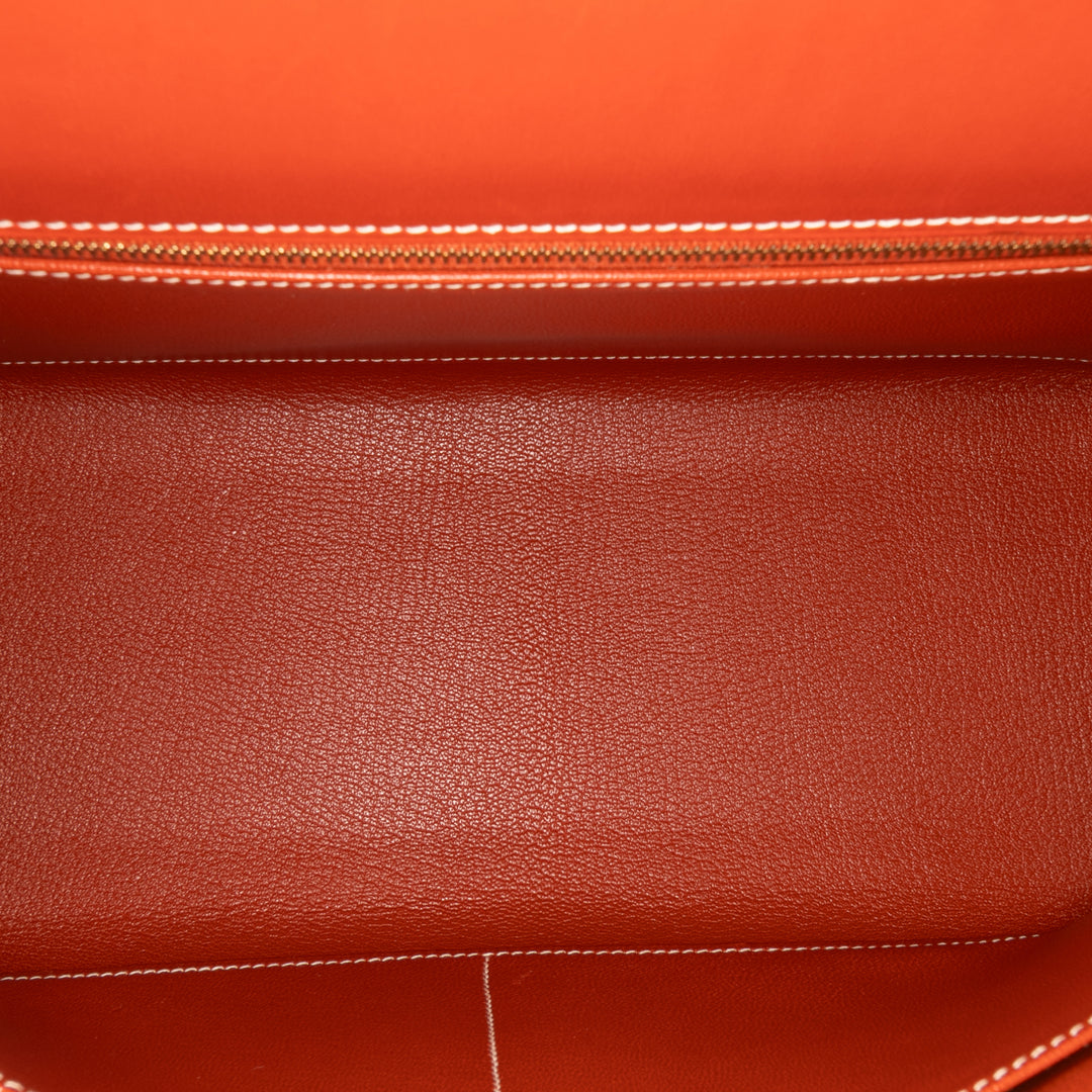 Hermès Boîte Veau Kelly Sellier 32 Rouge