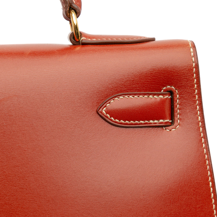 Hermès Boîte Veau Kelly Sellier 32 Rouge