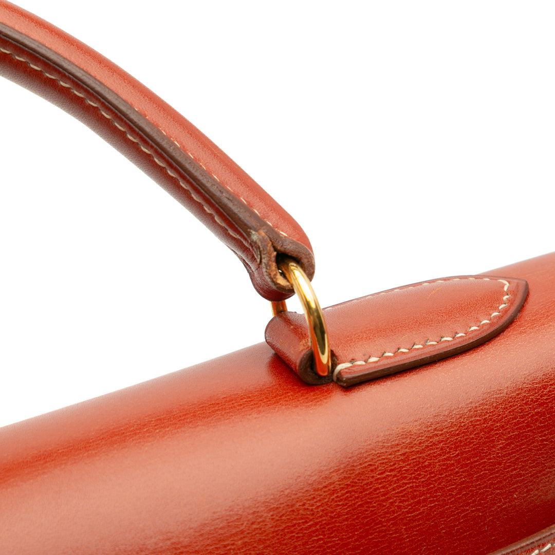 Hermès Boîte Veau Kelly Sellier 32 Rouge