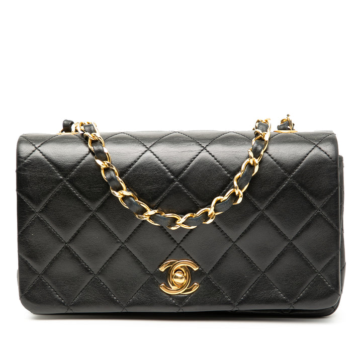 Chanel Mini CC Matelassé Cuir d’agneau Rabat intégral
