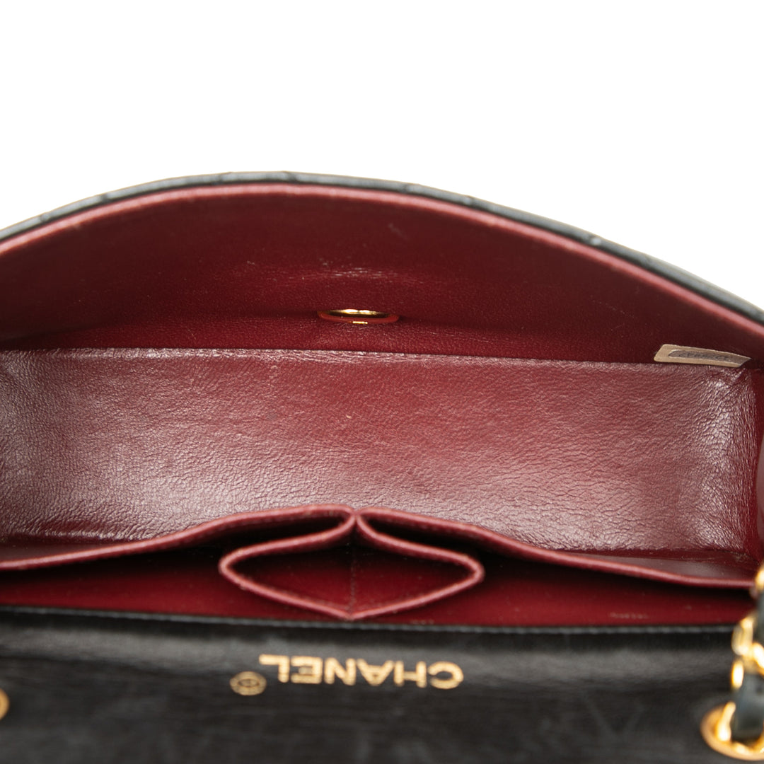 Chanel Mini CC Matelassé Cuir d’agneau Rabat intégral