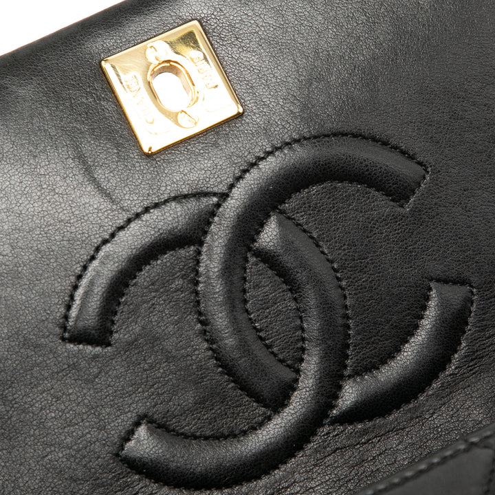 Chanel Mini CC Matelassé Cuir d’agneau Rabat intégral