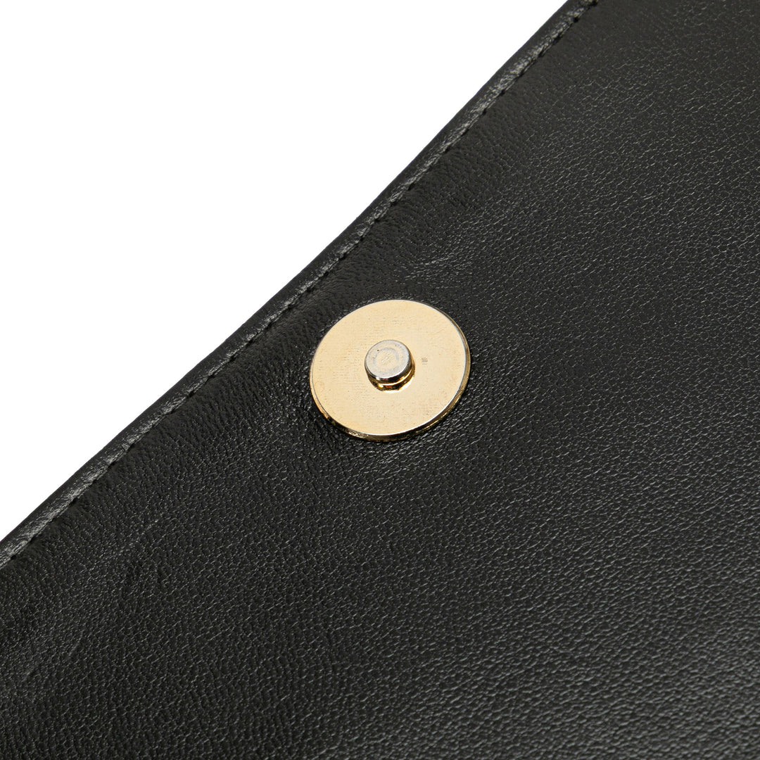 CC Quilted Lambskin Full Flap Black - Gaby Paris