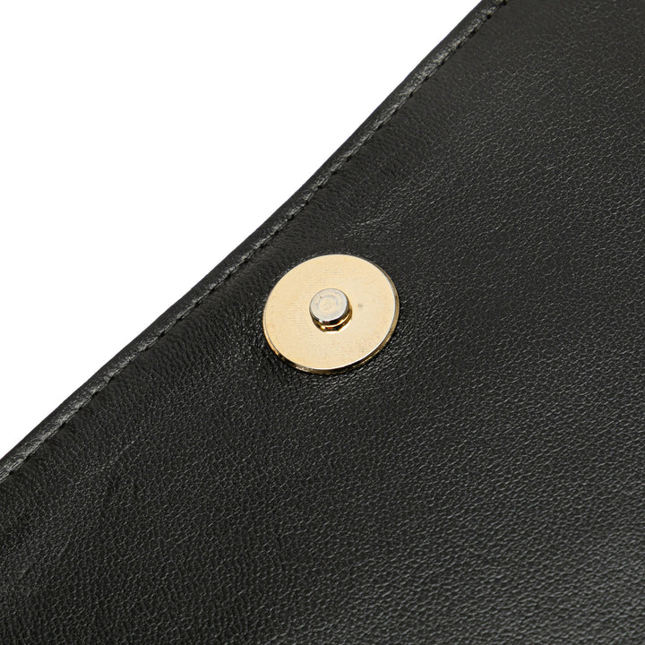 CC Quilted Lambskin Full Flap Black - Gaby Paris