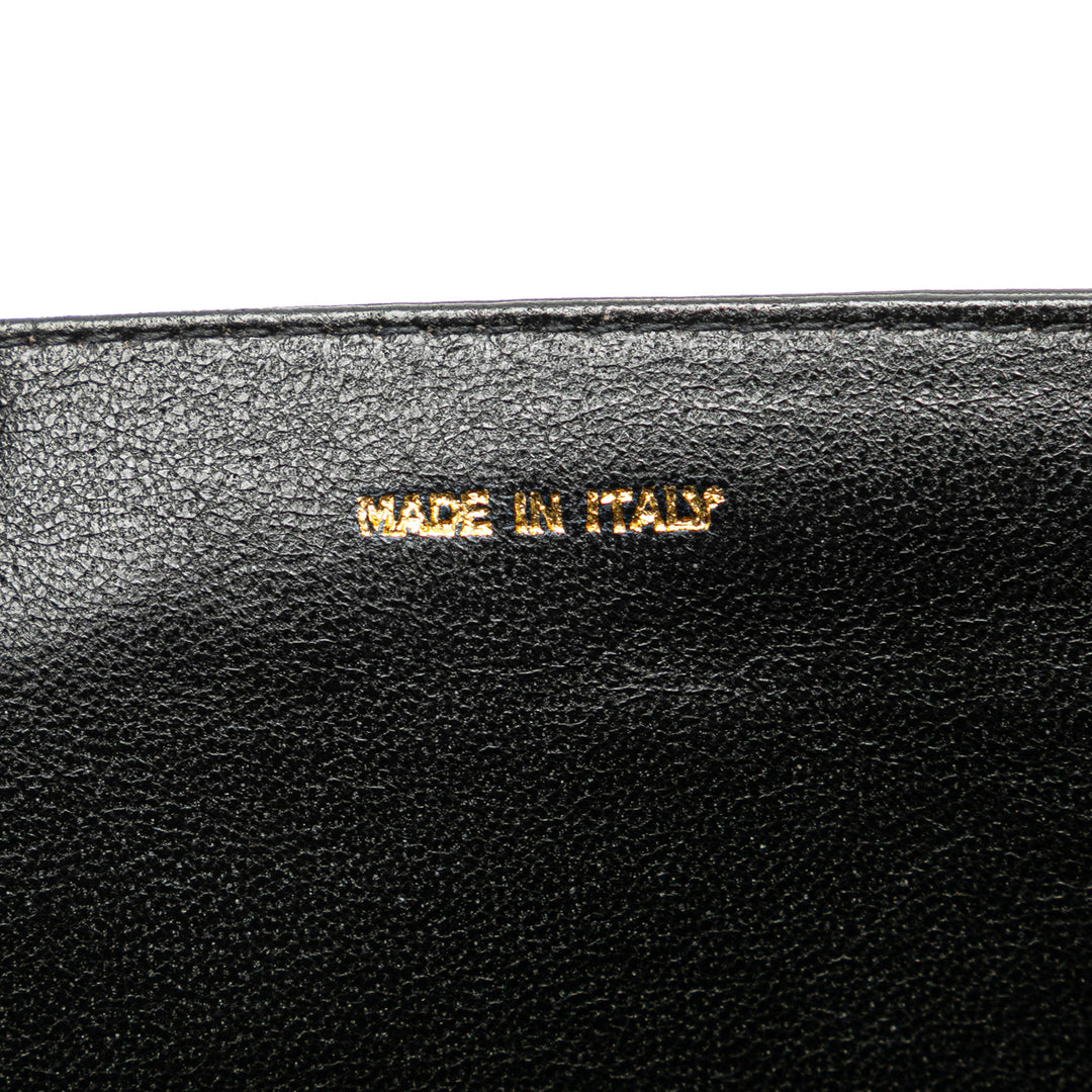 CC Quilted Lambskin Full Flap Black - Gaby Paris