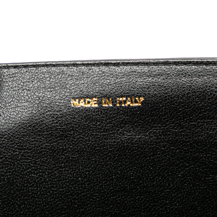 CC Quilted Lambskin Full Flap Black - Gaby Paris