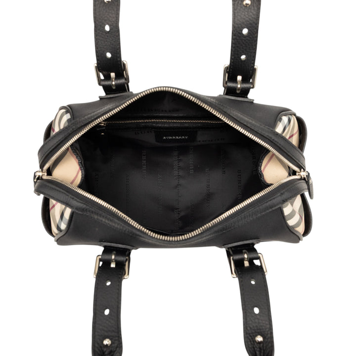 Burberry Sac à main Nova Check à finitions Noir – vue 4 – GABY PARIS