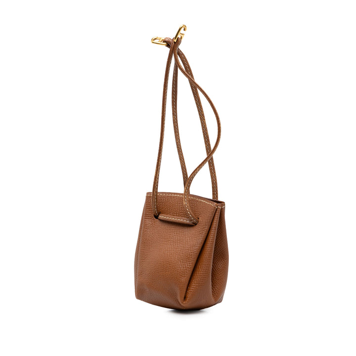 Hermès Pochette Courchevel Vespa Marron – vue 2 – GABY PARIS