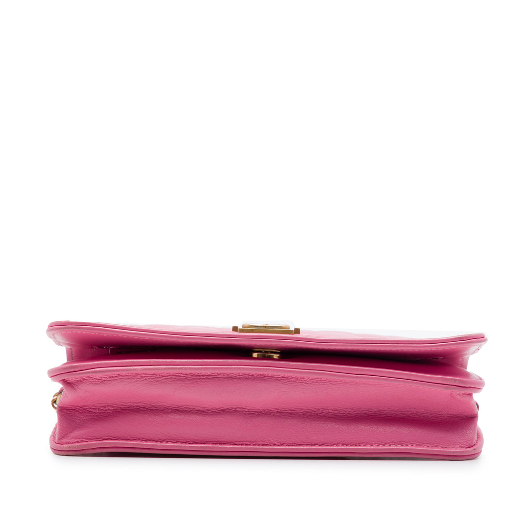 Chanel Matelassé Cuir d’agneau Boy Wallet on Chain