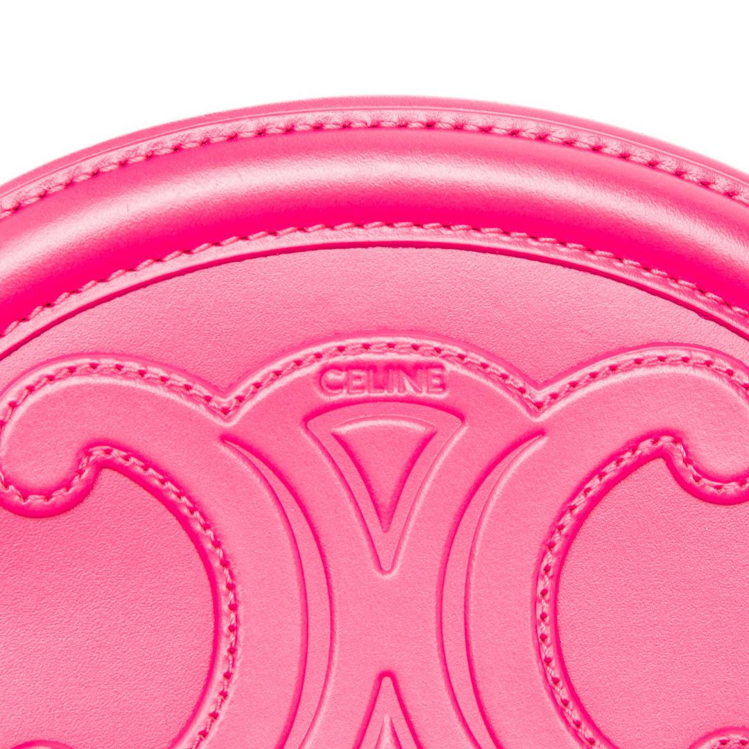 Triomphe Ovale Sac Petit Cuir de veau Rose