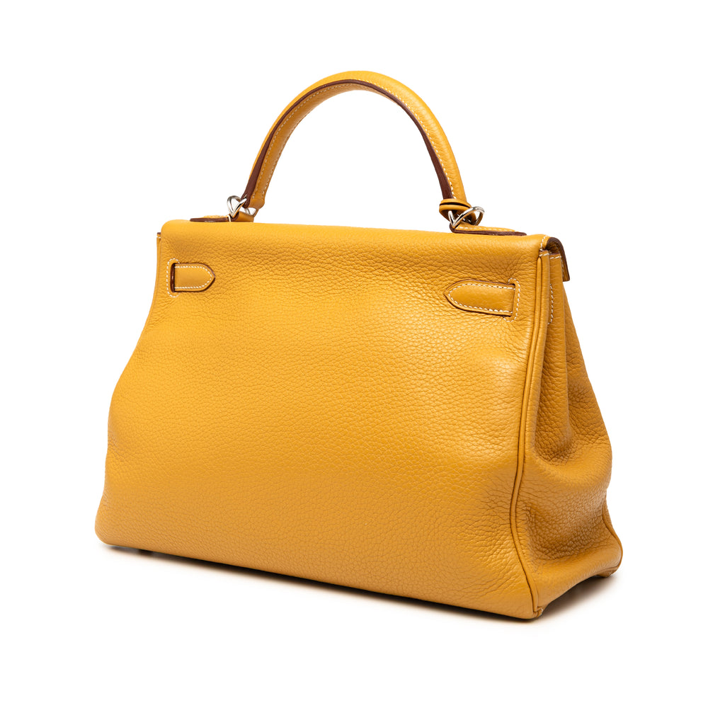 Hermès Clemence Kelly II Retourne 32 Jaune – GABY PARIS Authentique