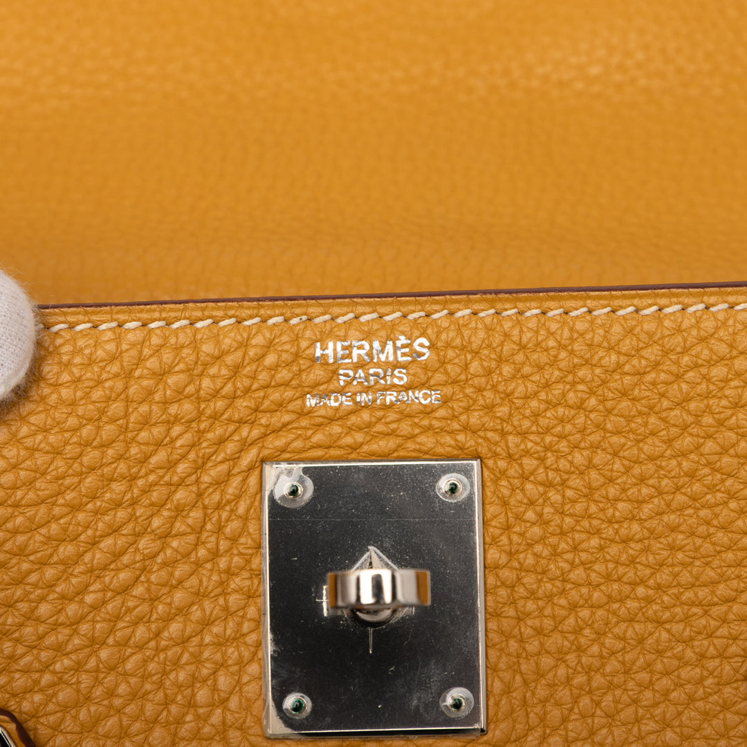 Hermès Clemence Kelly II Retourne 32 Jaune – GABY PARIS Authentique