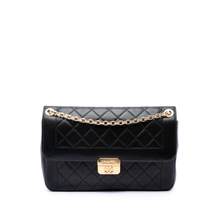 Chanel Large Cuir d'agneau Chic With Me à rabat
