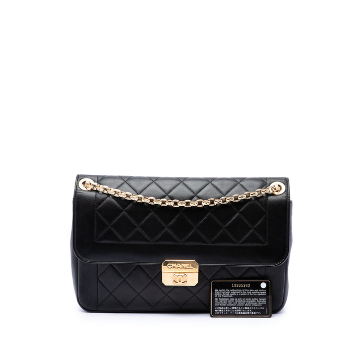 Chanel Large Cuir d'agneau Chic With Me à rabat