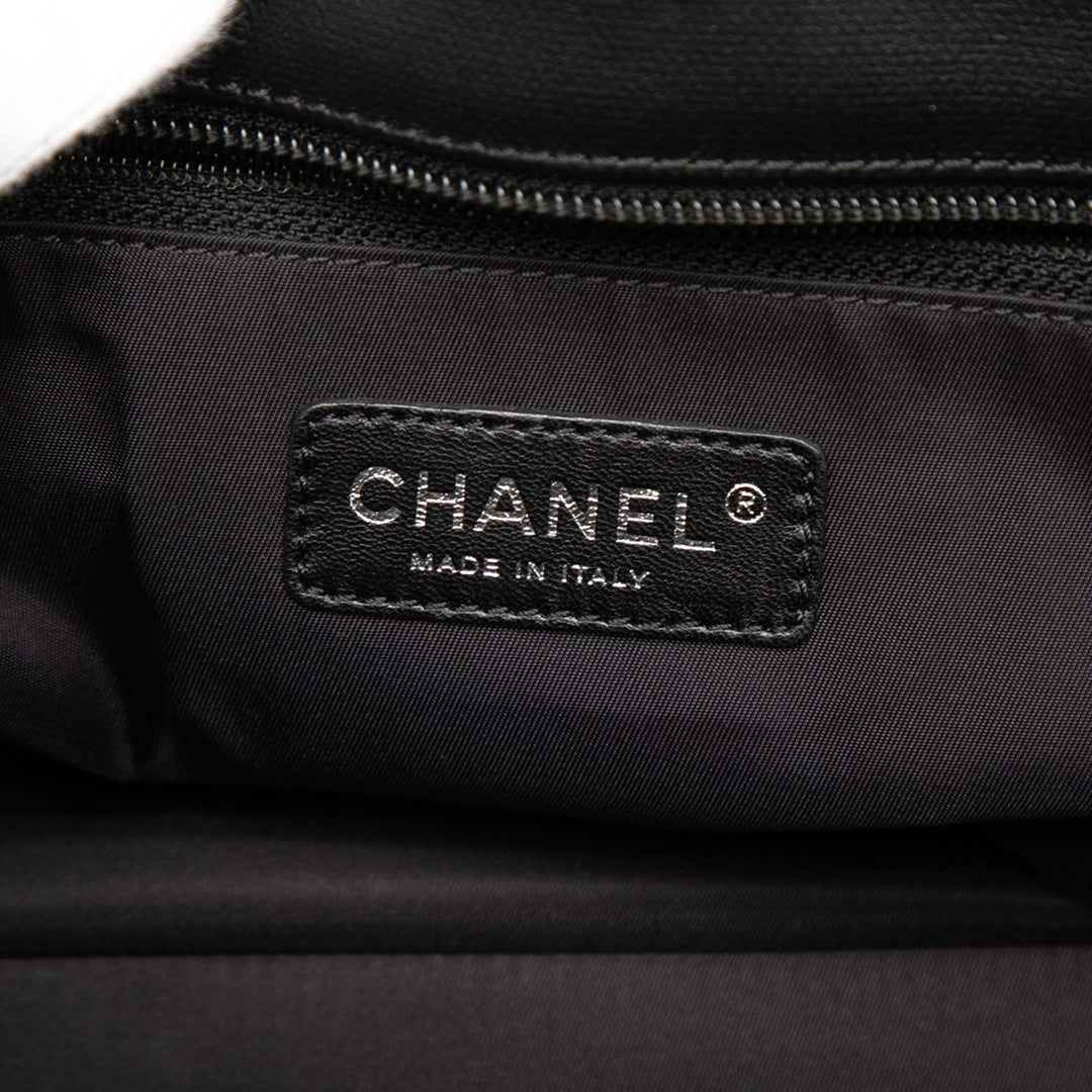 Chanel Medium Matelassé Coated Toile Paris Biarritz Cabas