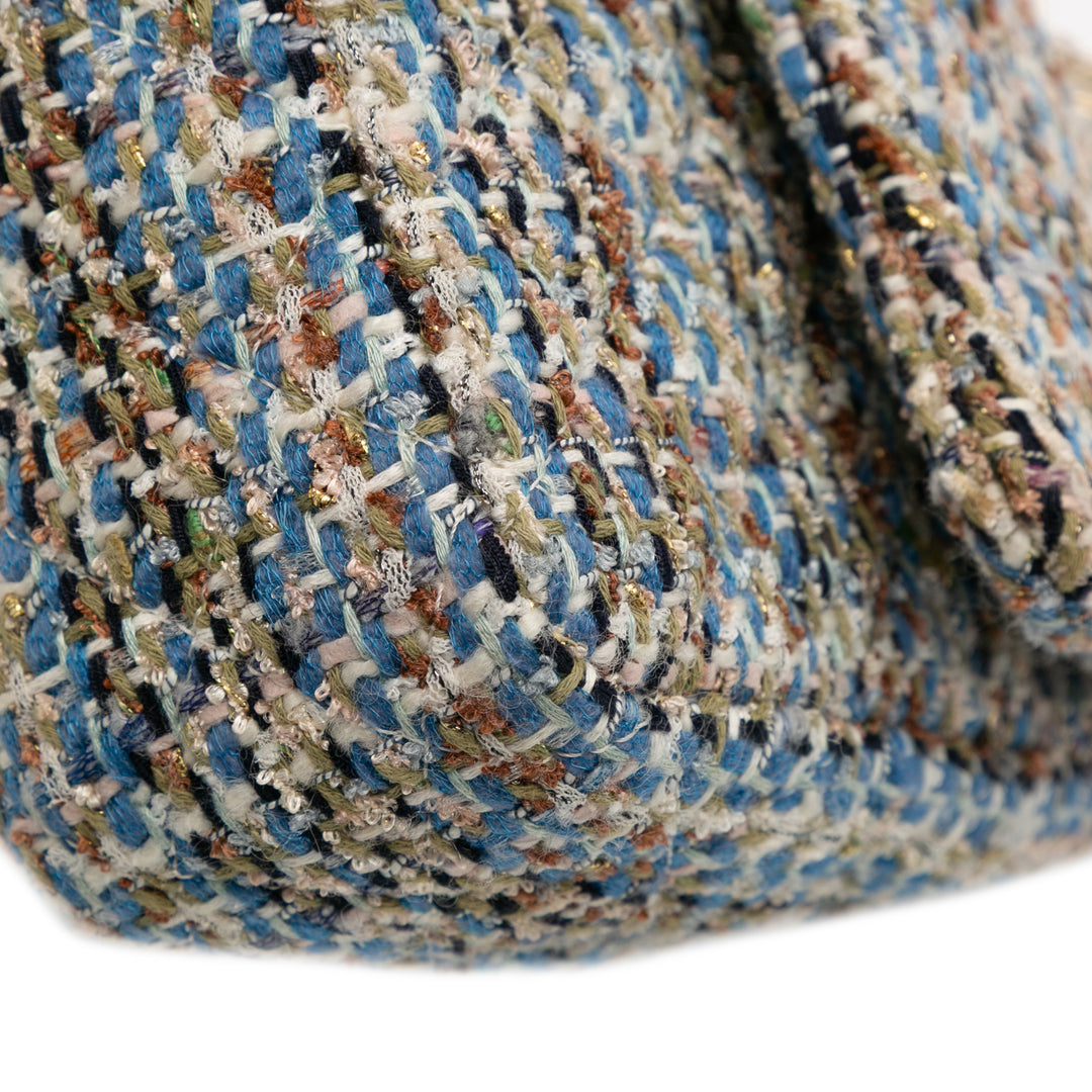Chanel Medium Classic Tweed Double rabat Multi