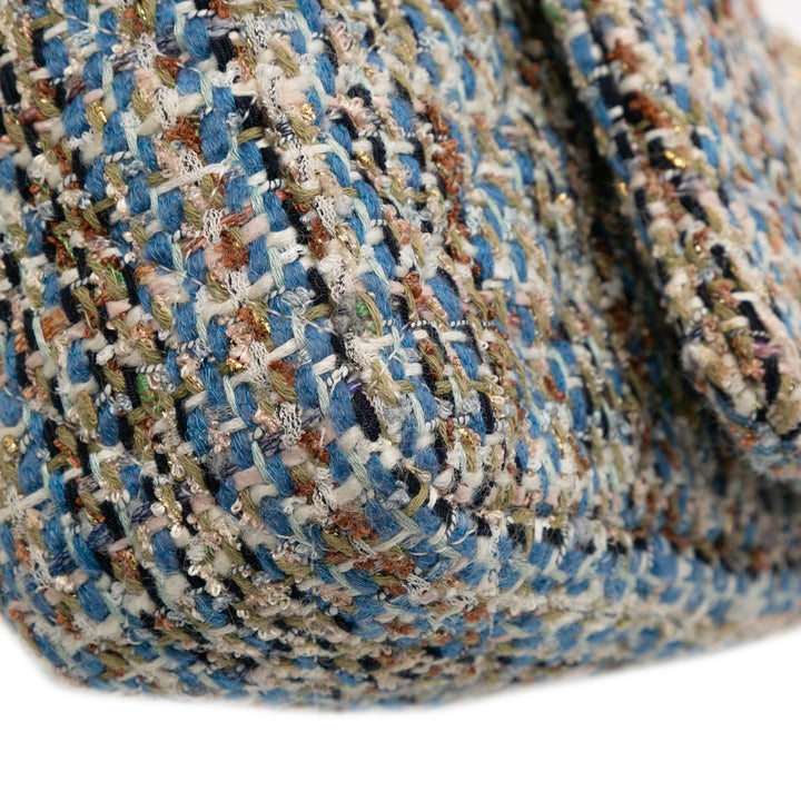 Chanel Medium Classic Tweed Double rabat Multi