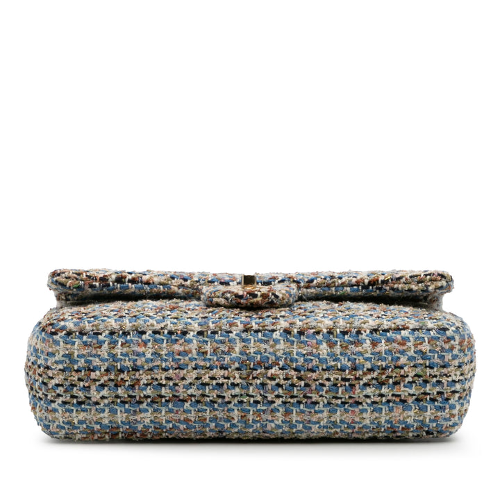 Chanel Medium Classic Tweed Double rabat Multi