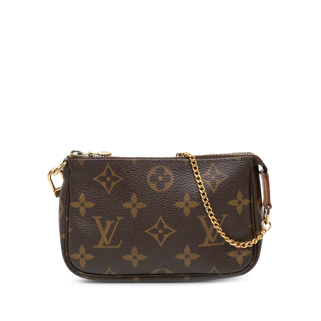 Monogram Mini Pochette Accessoires Brown - Gaby Paris