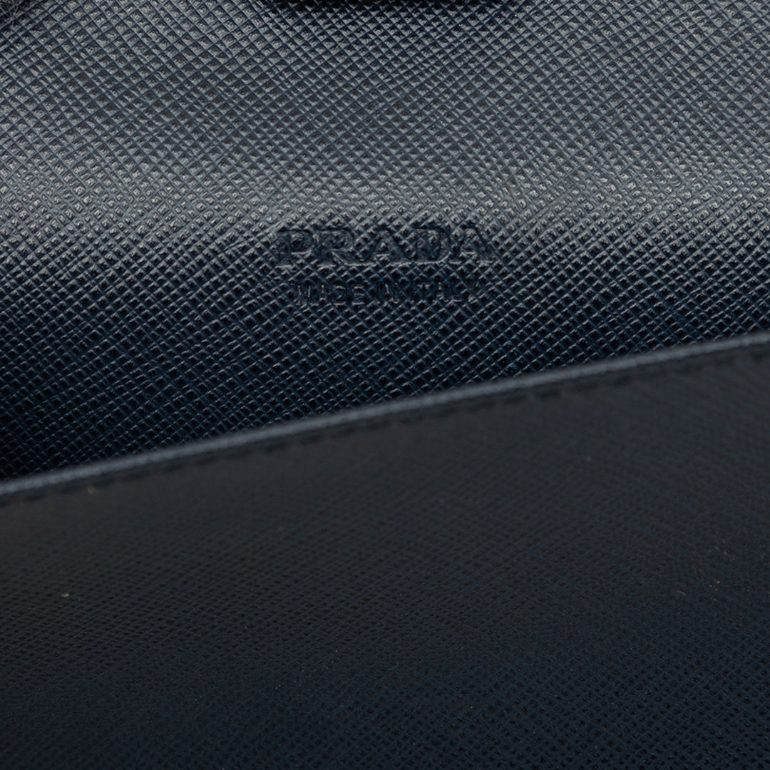 Prada Portefeuille long zippé Saffiano Noir – vue 6 – GABY PARIS