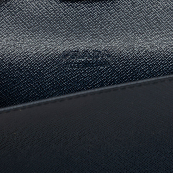 Prada Portefeuille long zippé Saffiano Noir – vue 6 – GABY PARIS
