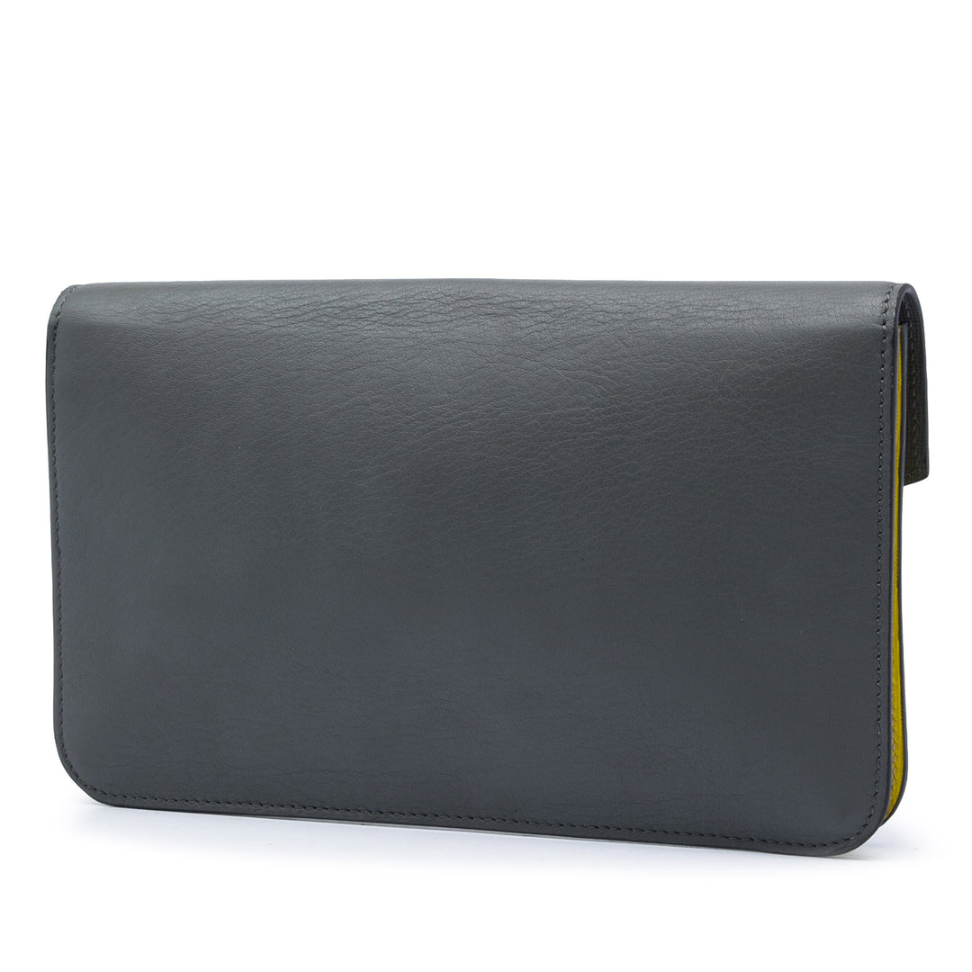 Fendi Bicolore 2Jours Enveloppe Pochette Cuir