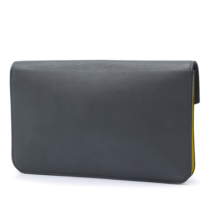 Fendi Bicolore 2Jours Enveloppe Pochette Cuir