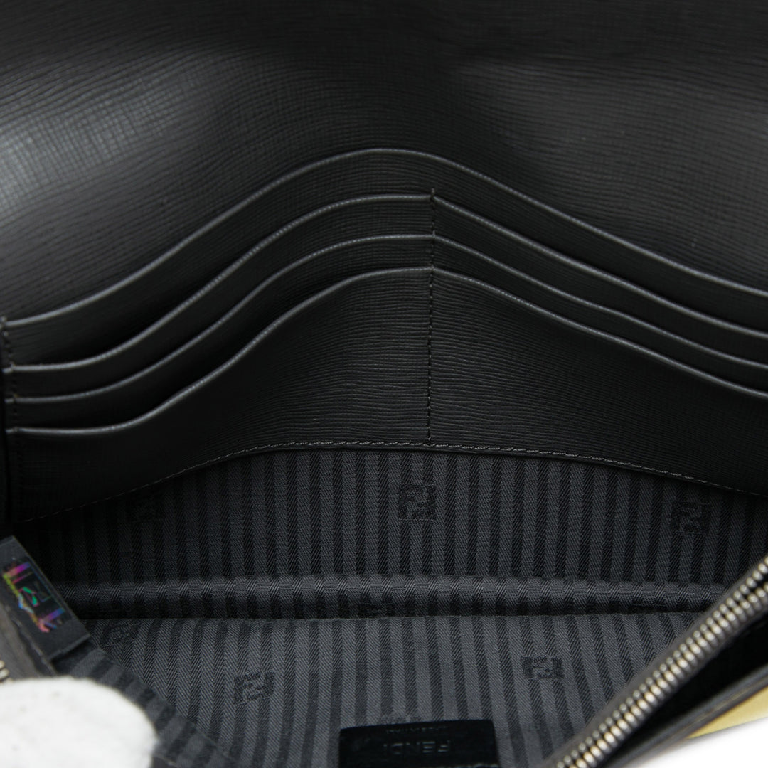 Fendi Bicolore 2Jours Enveloppe Pochette Cuir