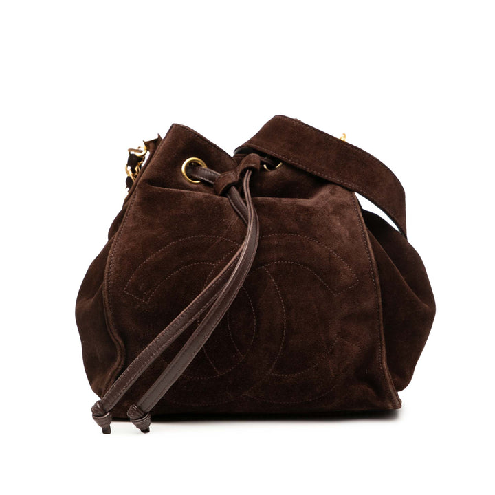 Chanel CC Daim Bucket Bag Marron – GABY PARIS Authentique