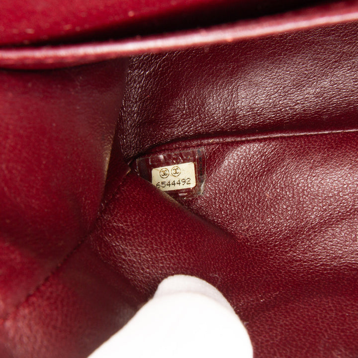 Medium Classic Lambskin Double Flap Black - Gaby Paris