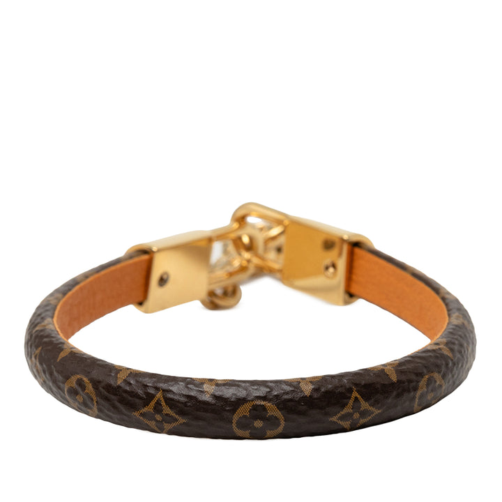 plaqué et Vivienne Charm Bracelet Monogram Marron