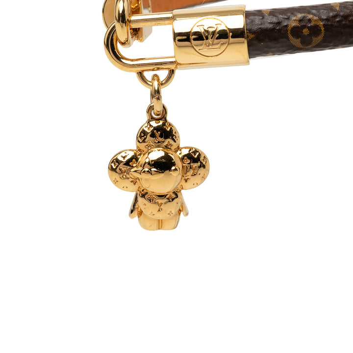 plaqué et Vivienne Charm Bracelet Monogram Marron