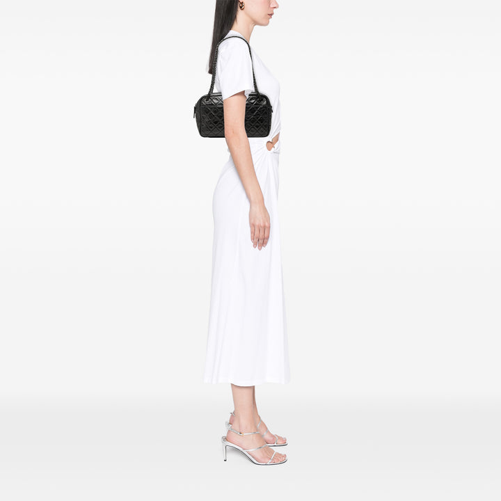 Chanel Reissue 2.55 Matelassé vieilli Sac caméra Moyen Cuir de veau Noir – vue 6 – GABY PARIS