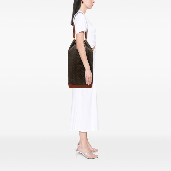 Saint Laurent Le Monogramme Long Sac seau Toile enduite