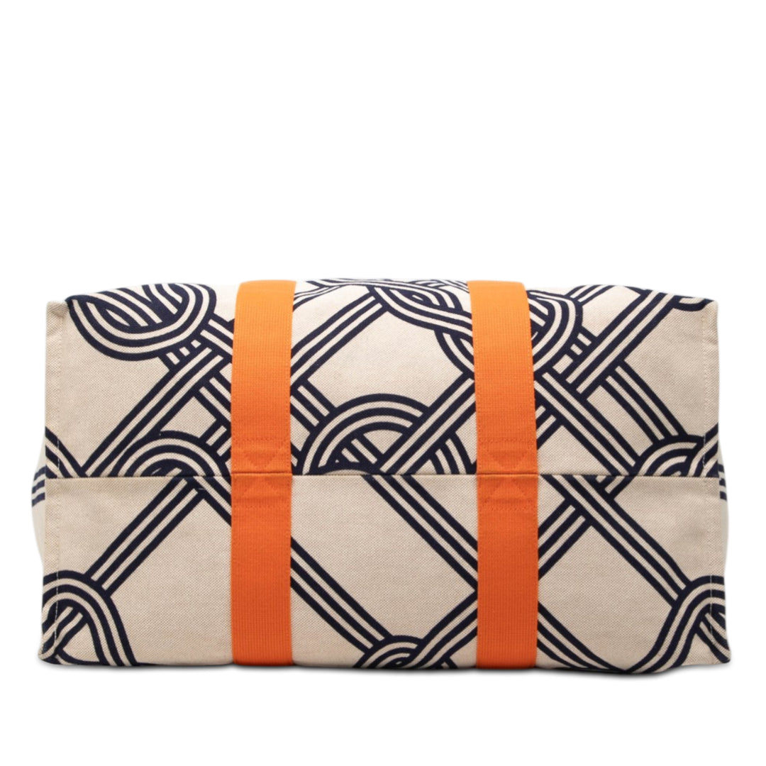 Hermès Noeuds Marins Beach Cabas Tissu