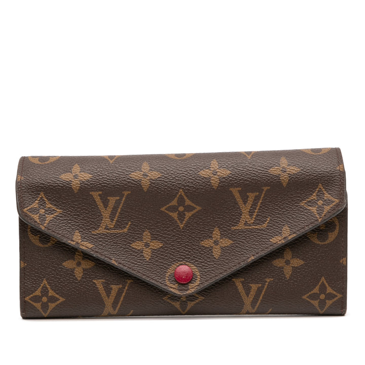 Louis Vuitton Monogram Josephine Long Wallet Marron