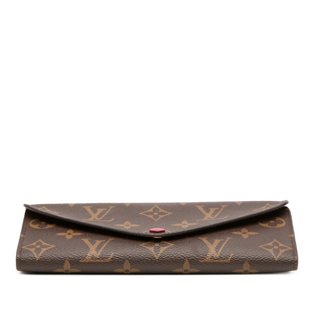 Louis Vuitton Monogram Josephine Long Wallet Marron