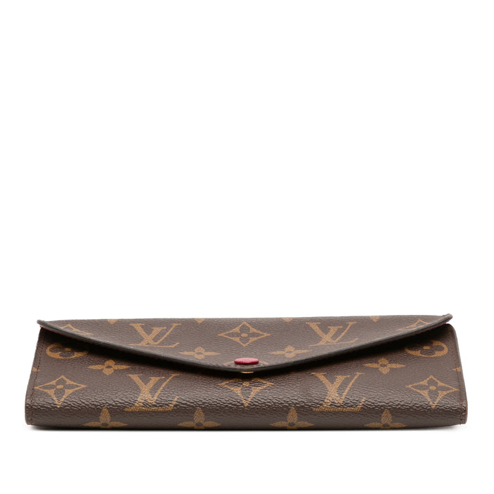 Louis Vuitton Monogram Josephine Long Wallet Marron
