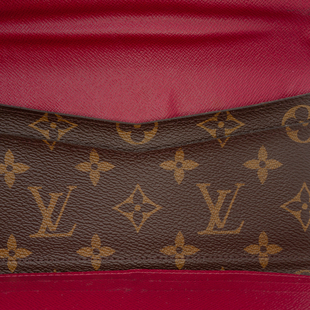 Louis Vuitton Monogram Josephine Long Wallet Marron