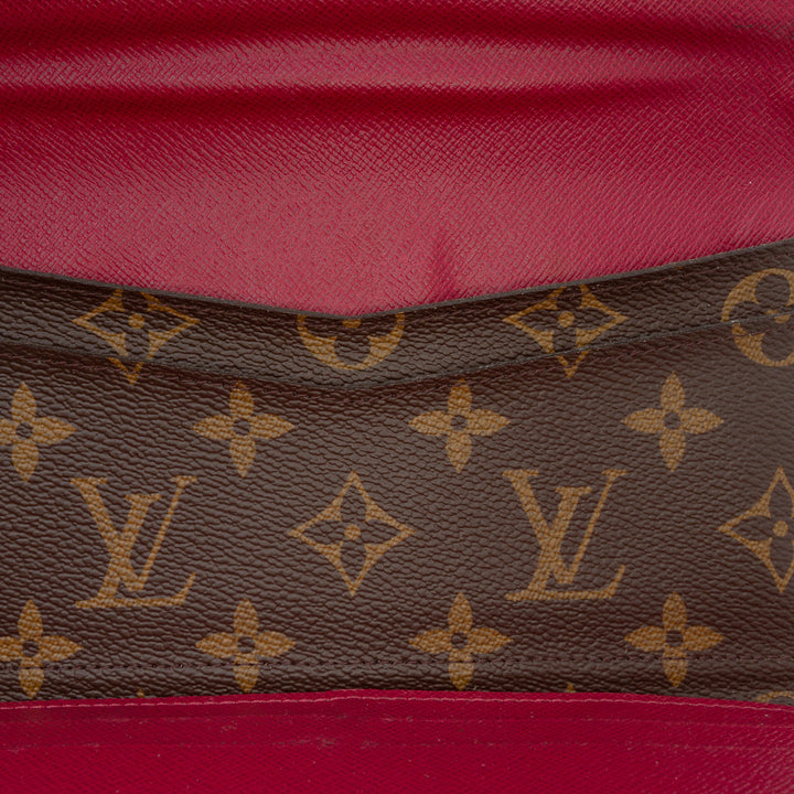 Louis Vuitton Monogram Josephine Long Wallet Marron