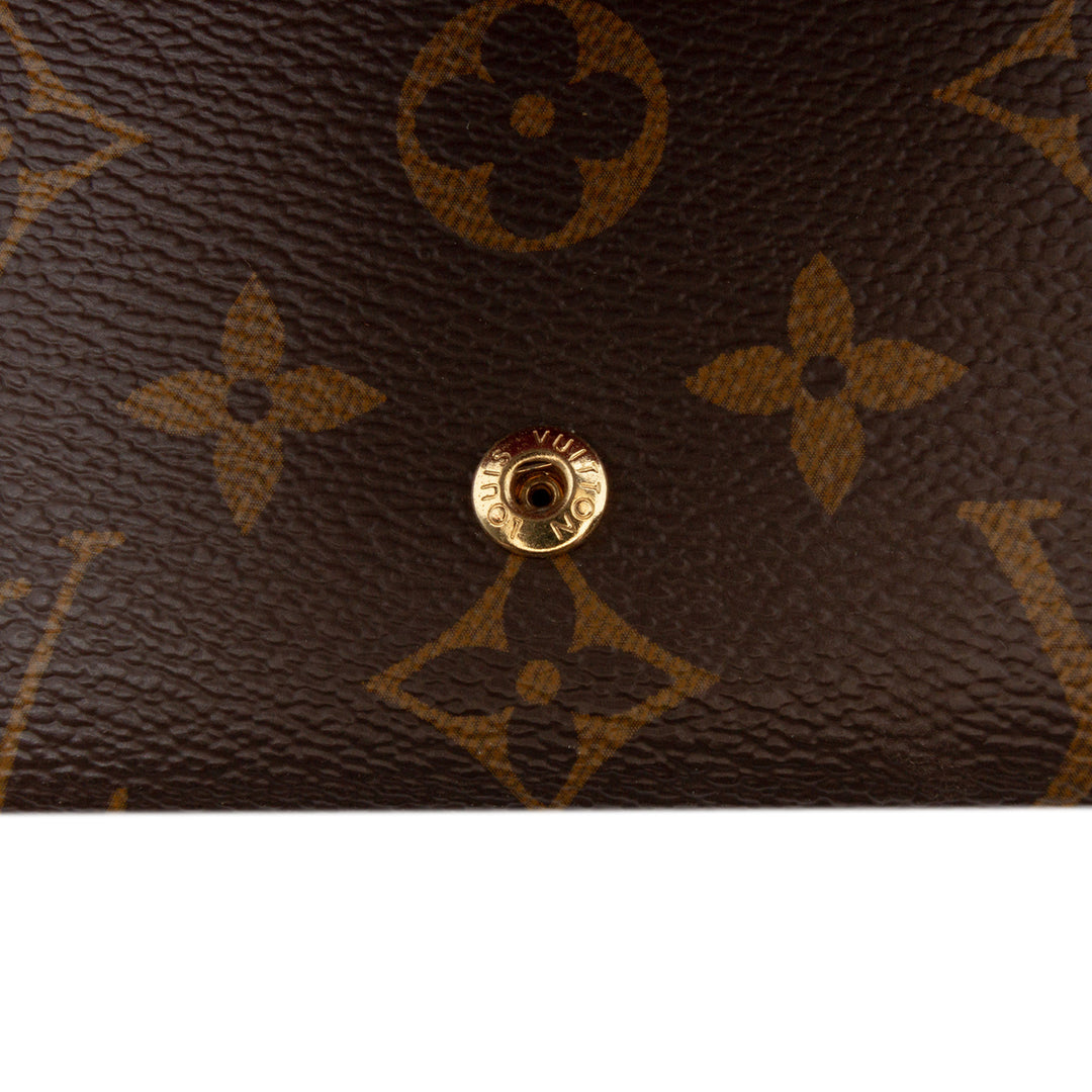 Louis Vuitton Monogram Josephine Long Wallet Marron