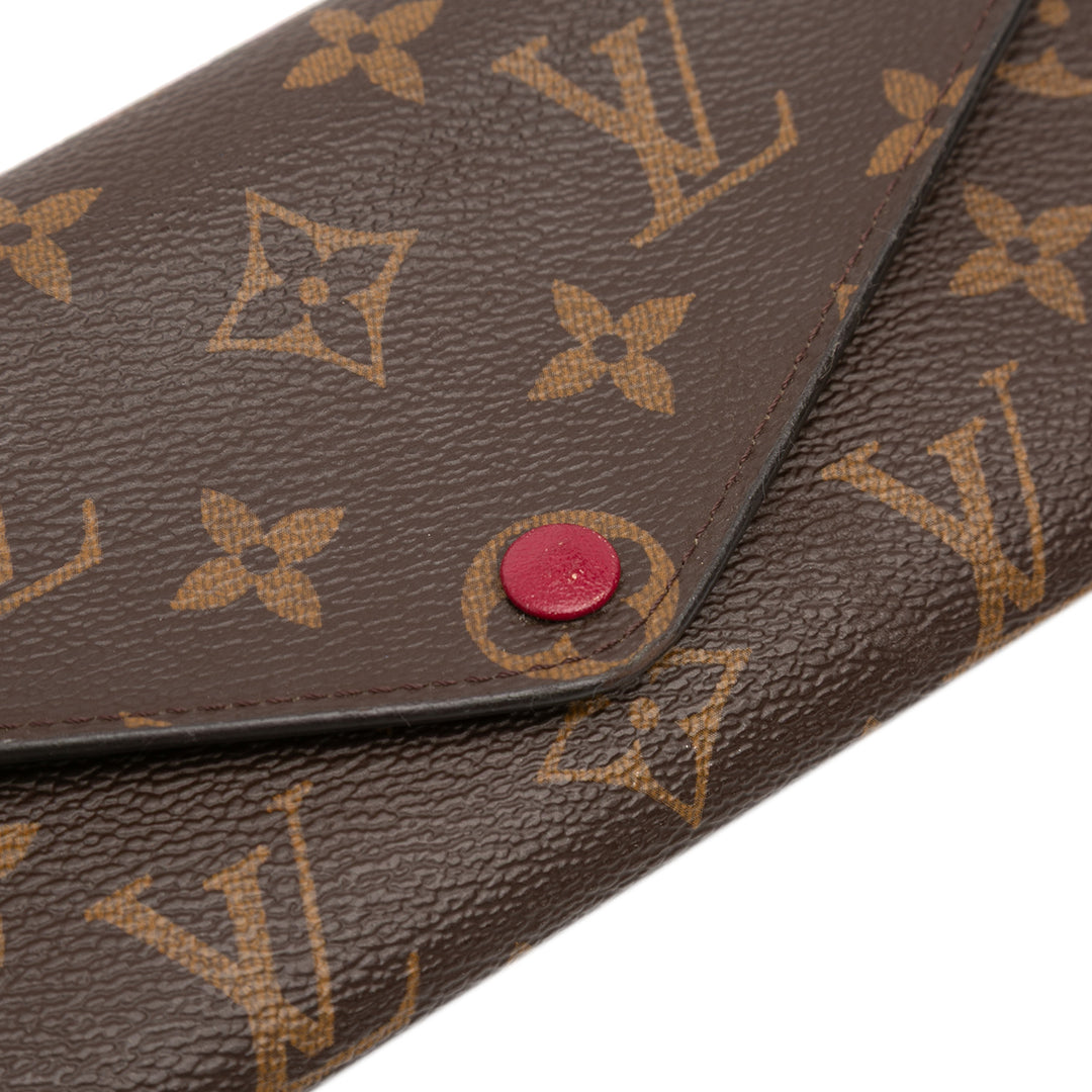Louis Vuitton Monogram Josephine Long Wallet Marron