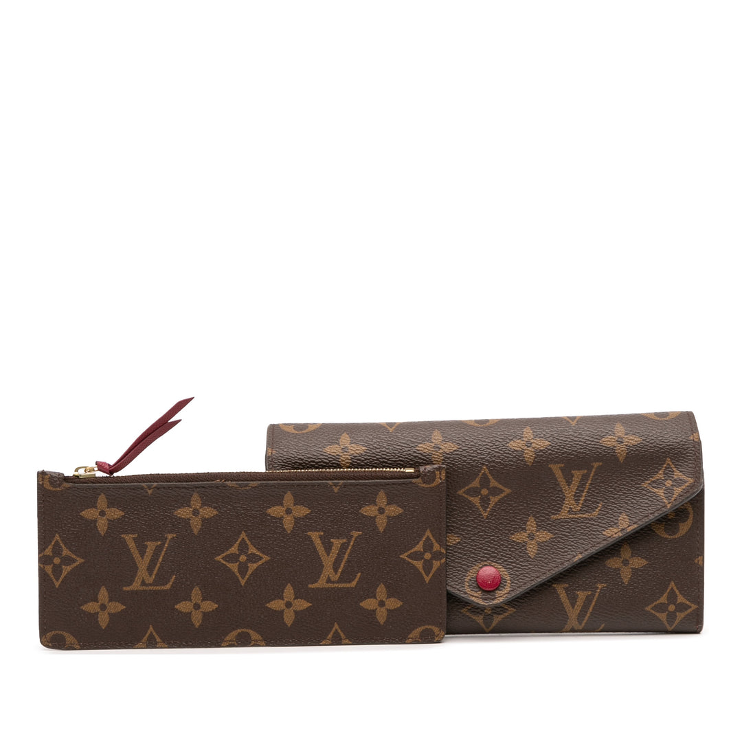 Louis Vuitton Monogram Josephine Long Wallet Marron